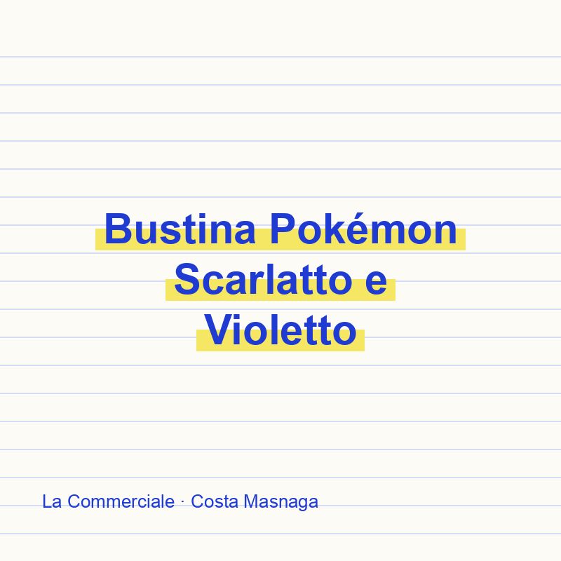 Bustina Pokémon Scarlatto e Violetto